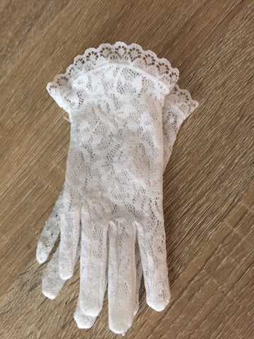 GIRL'S LACE WRIST GLOVES